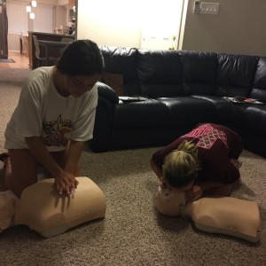 Super sweet young ladies at my CPR class tonight!! If you're looking for a CPR certified babysitter in The Colony, Frisco area let me know! :)