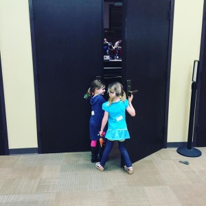 These cuties caught a sneak peek at the worship team rehearsing for Easter Services.