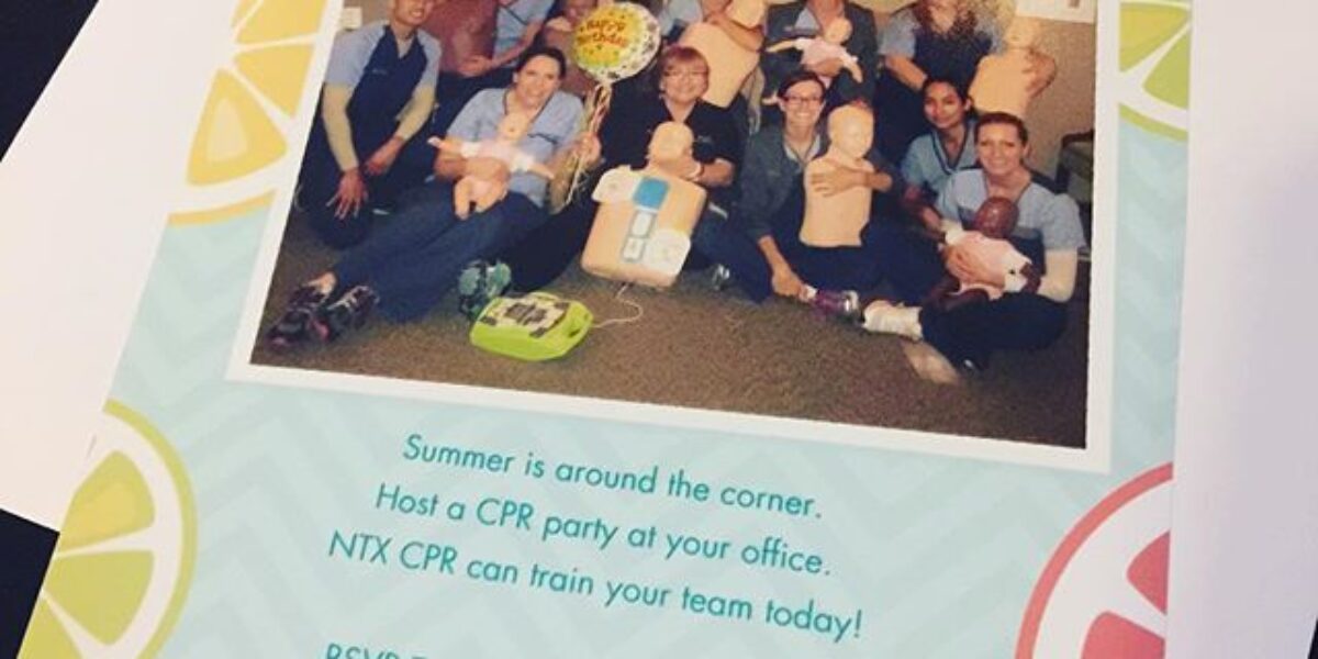 Host a summer CPR party with NTX CPR