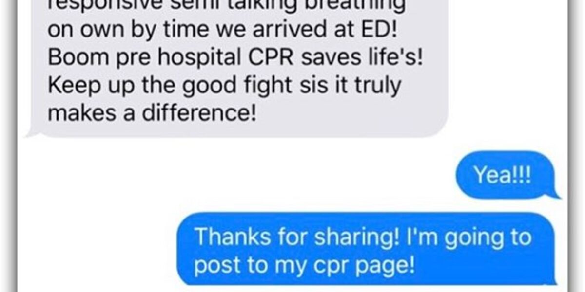 Learn CPR – you CAN make a difference!!! #cprsavesALife #learncprfrisco