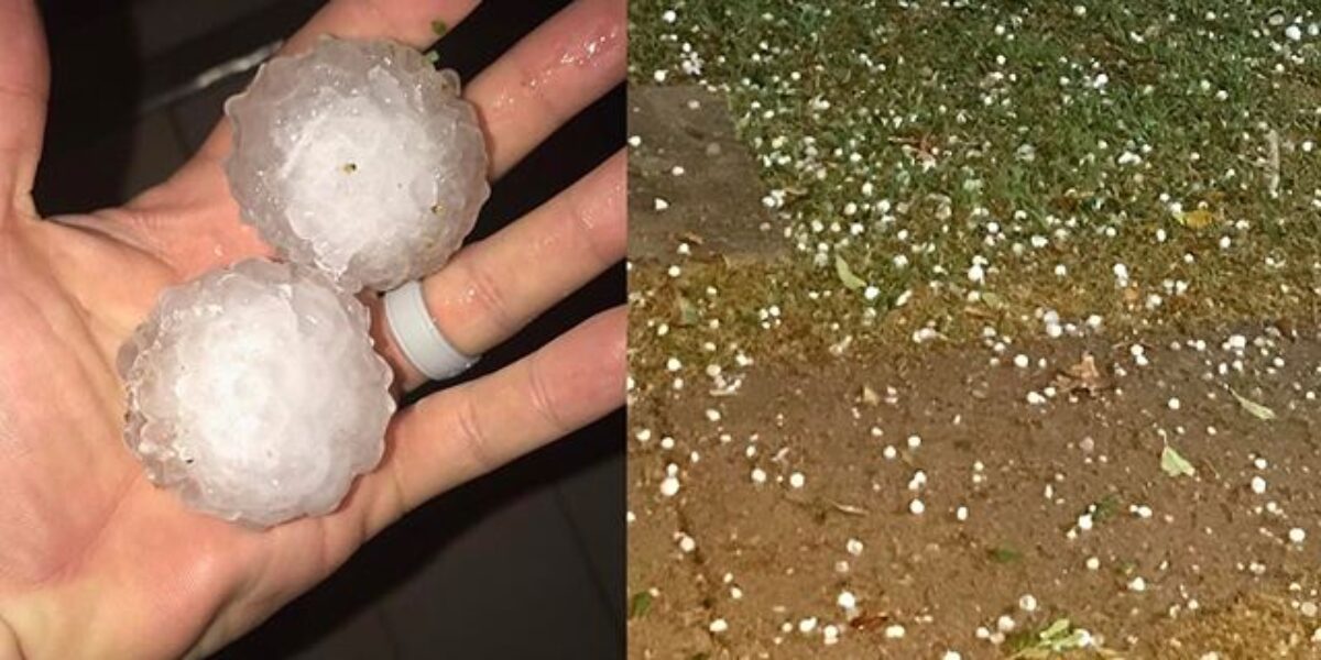 Biggest hail I've seen in years…possibly ever!