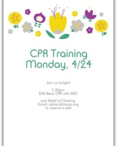 Cpr training tonight!