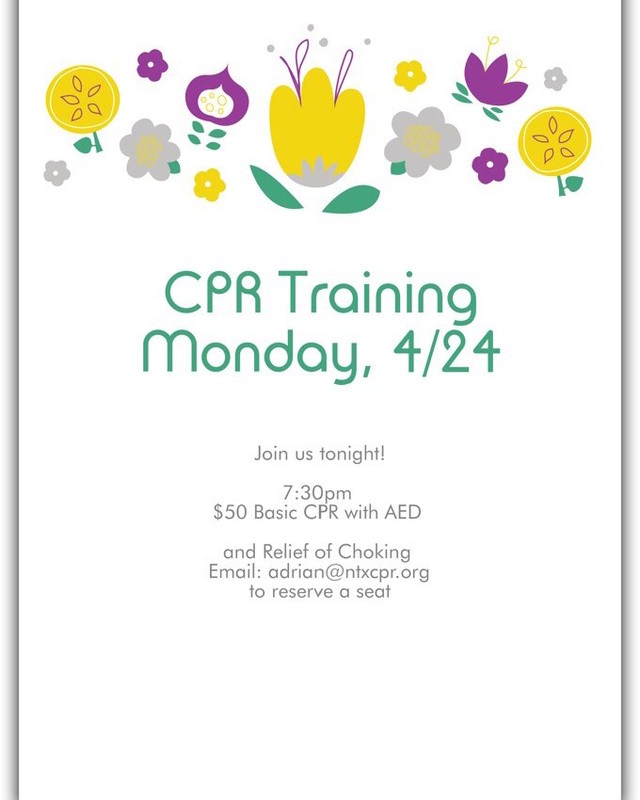 Cpr training tonight!