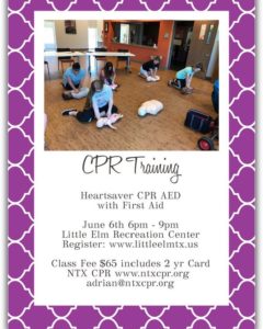 CPR Training in Little Elm. Join now!!