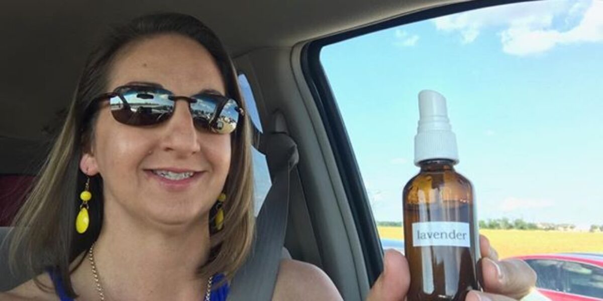 Staying calm in Dallas traffic with young living lavender