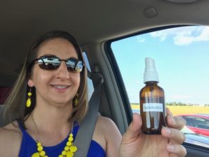 Staying calm in Dallas traffic with young living lavender