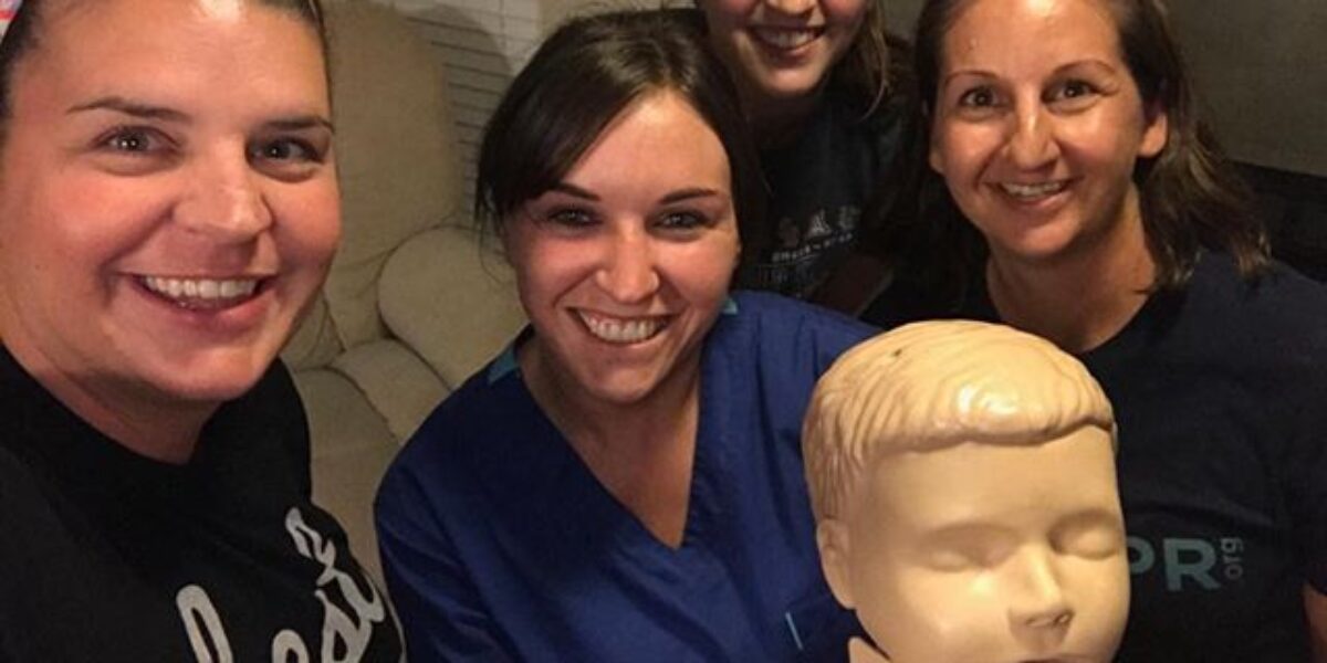 CPR training with these fun ladies!