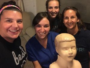 CPR training with these fun ladies!