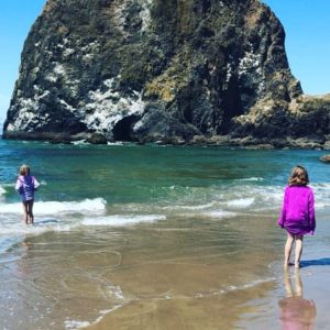Next only to hearing my girls laugh, like the good belly laugh and giggles, the sound of the ocean is my happy place. ️ it was so nice to walk and explore the beach with friends yesterday  #foreverfriends #wavescrashing #oceanlover